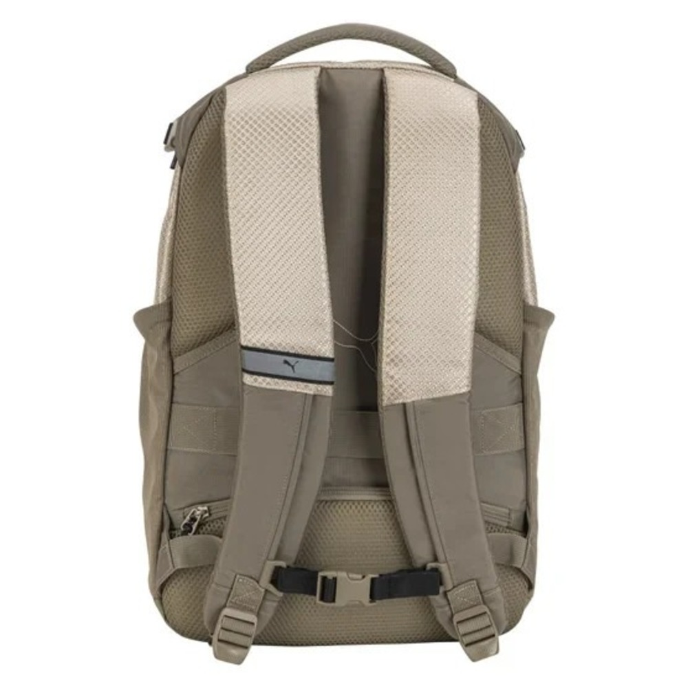 Puma Challenger 2 Backpack Multiple Pockets Adjustable Reflective Straps Tan - Picture 2 of 16